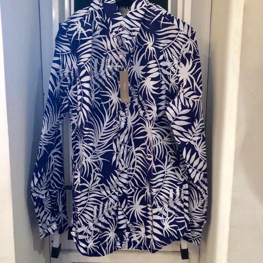 NWT J Crew Tropical Print Shirt
